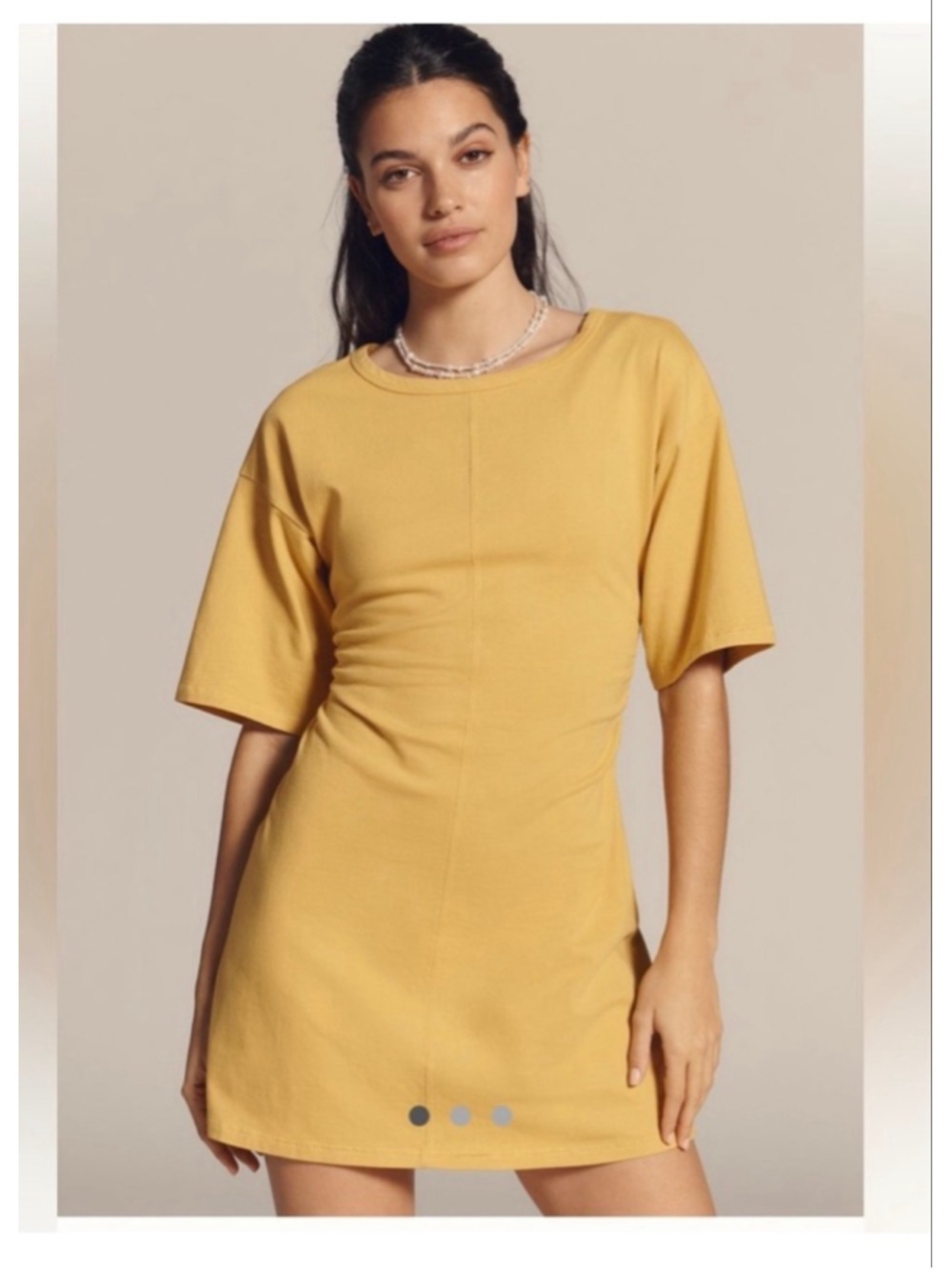 Women's Daily Practice by Anthropologie Yellow Mini Dress M